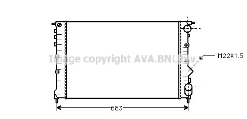 AVA QUALITY COOLING Радиатор, охлаждение двигателя RT2131